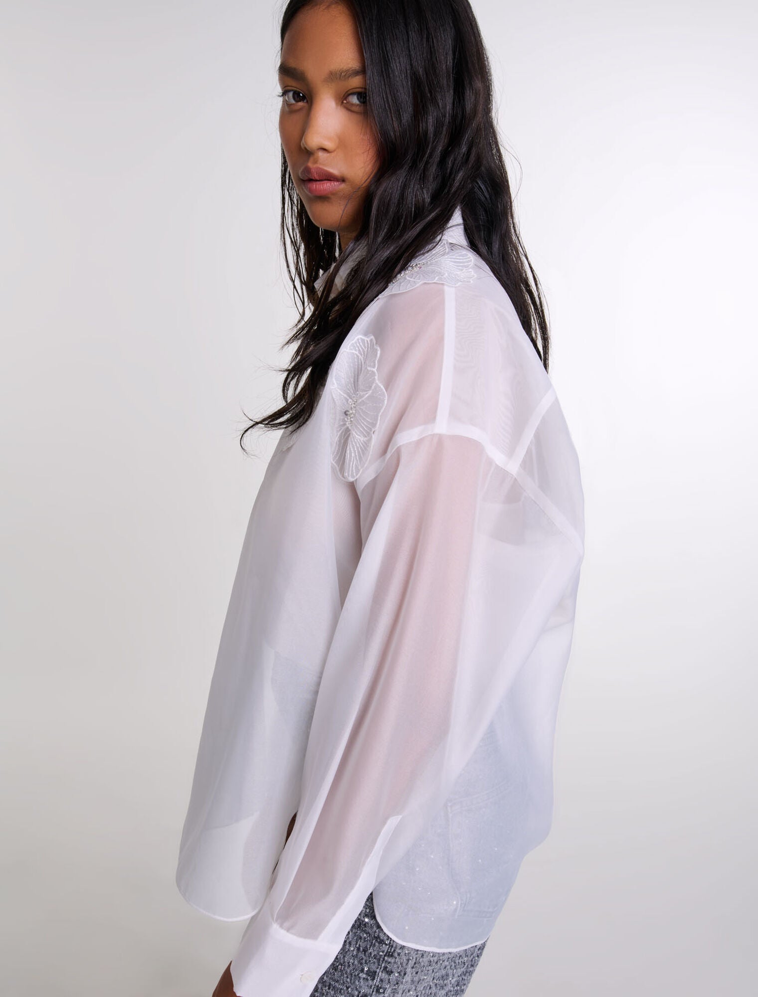 White-Organza shirt