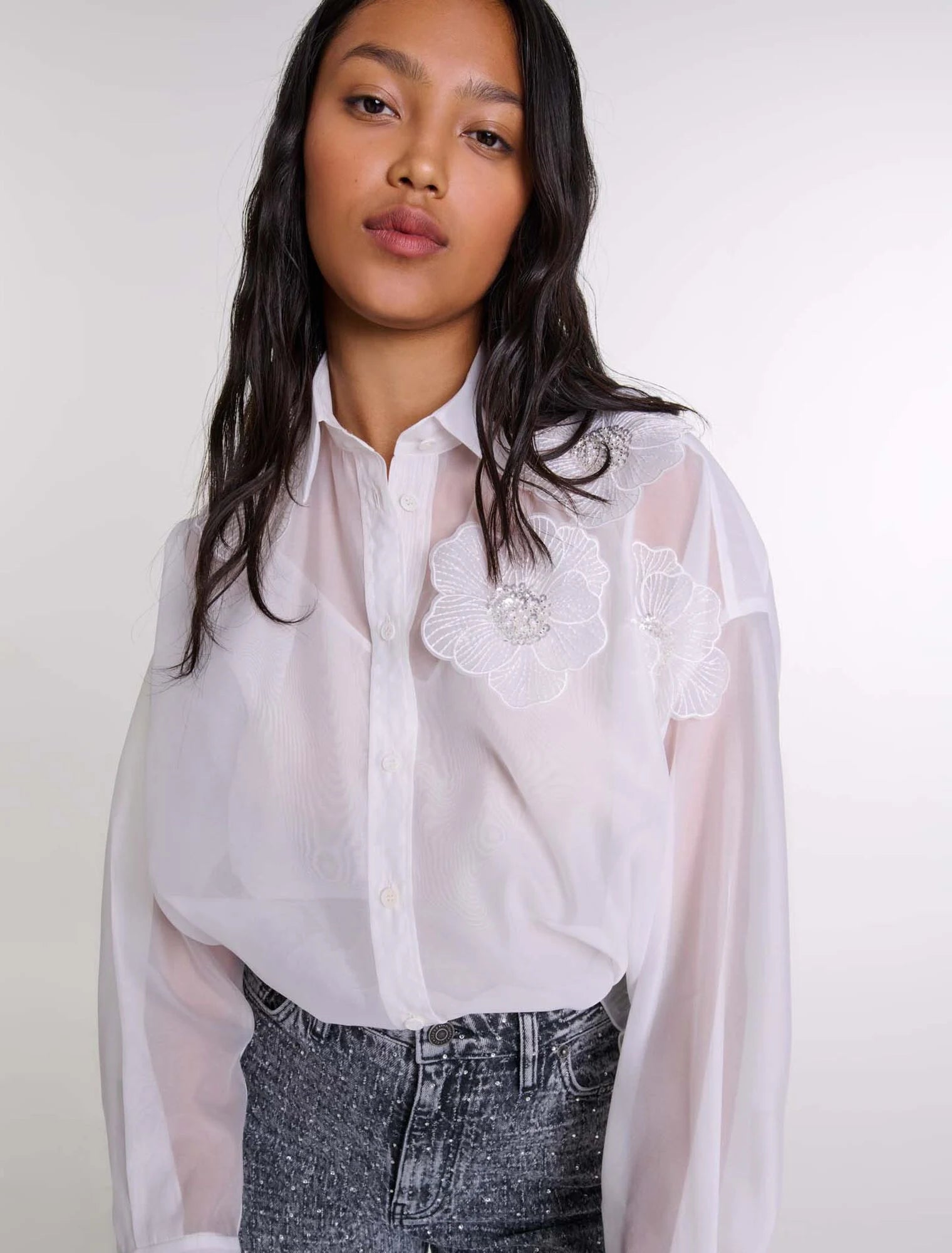 White-Organza shirt