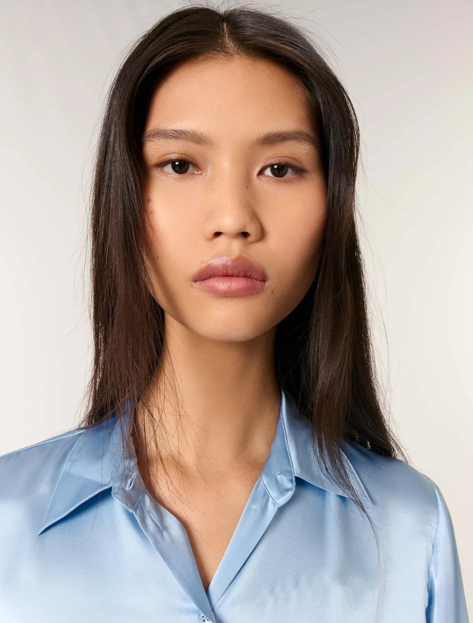 Blue-Silk Shirt