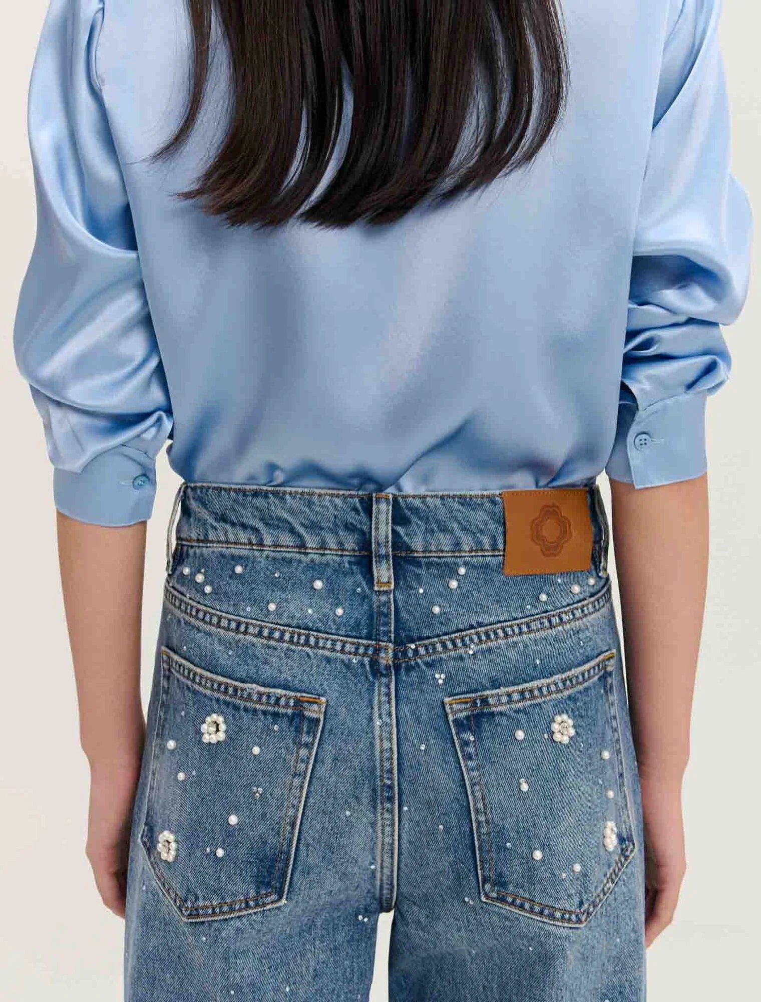 Blue-Silk Shirt
