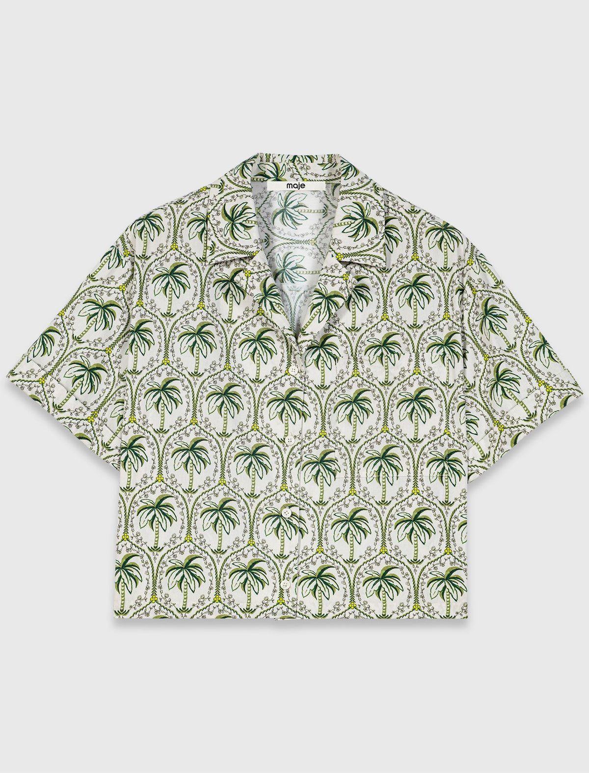 Patterned shirt Green Palm Tree