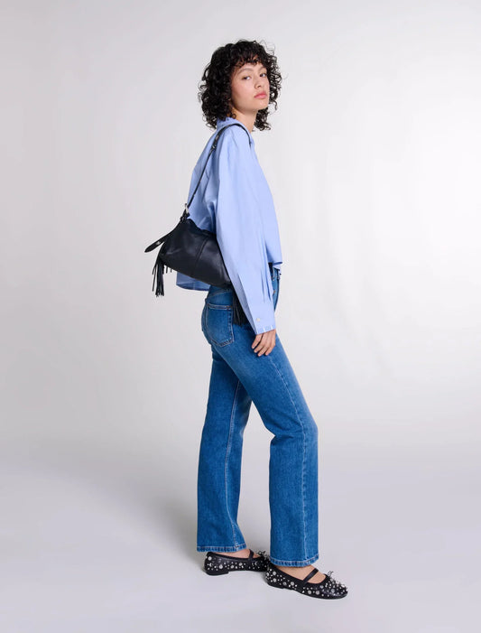 Blue-Denim jeans with pockets