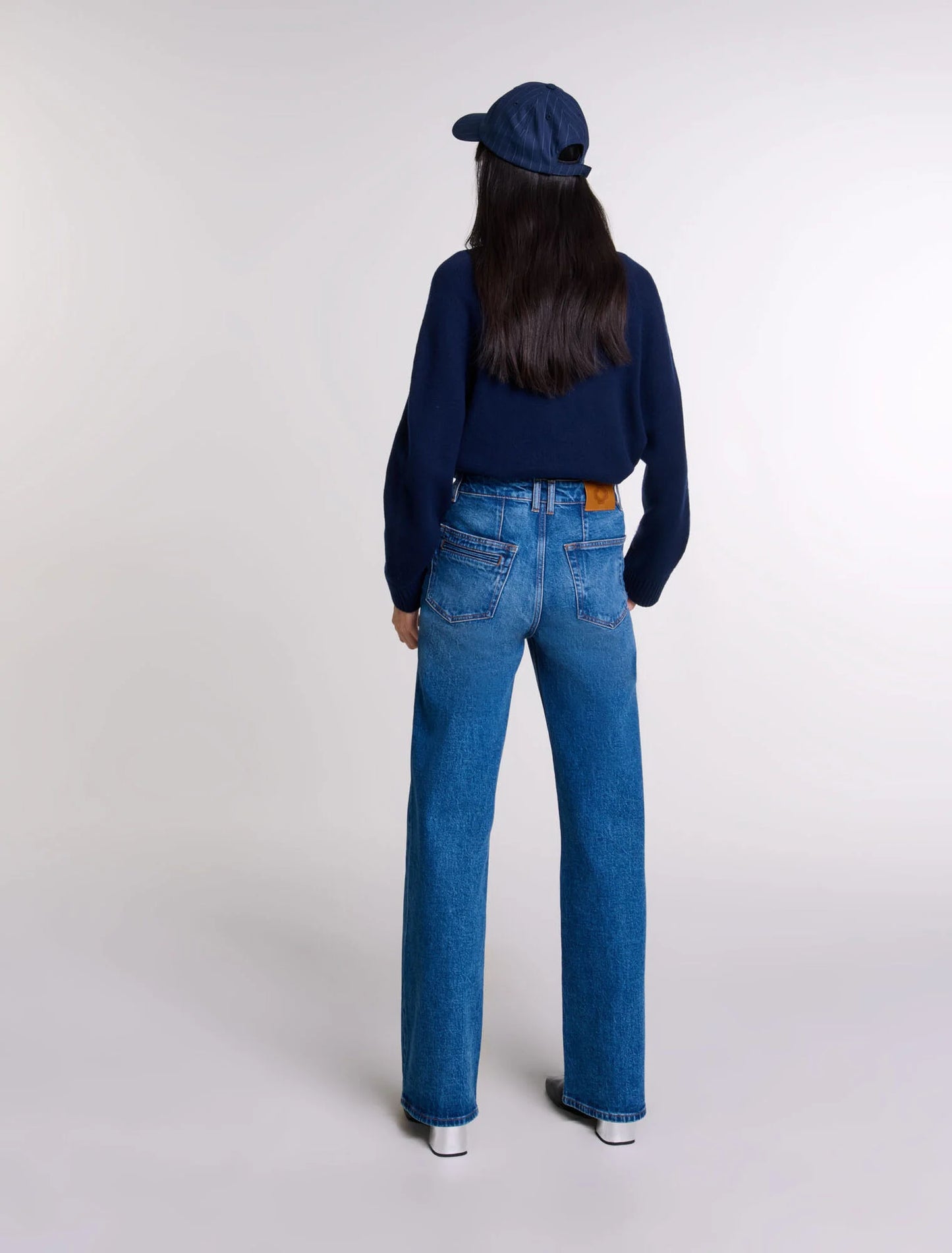 Blue  -Straight-leg jeans