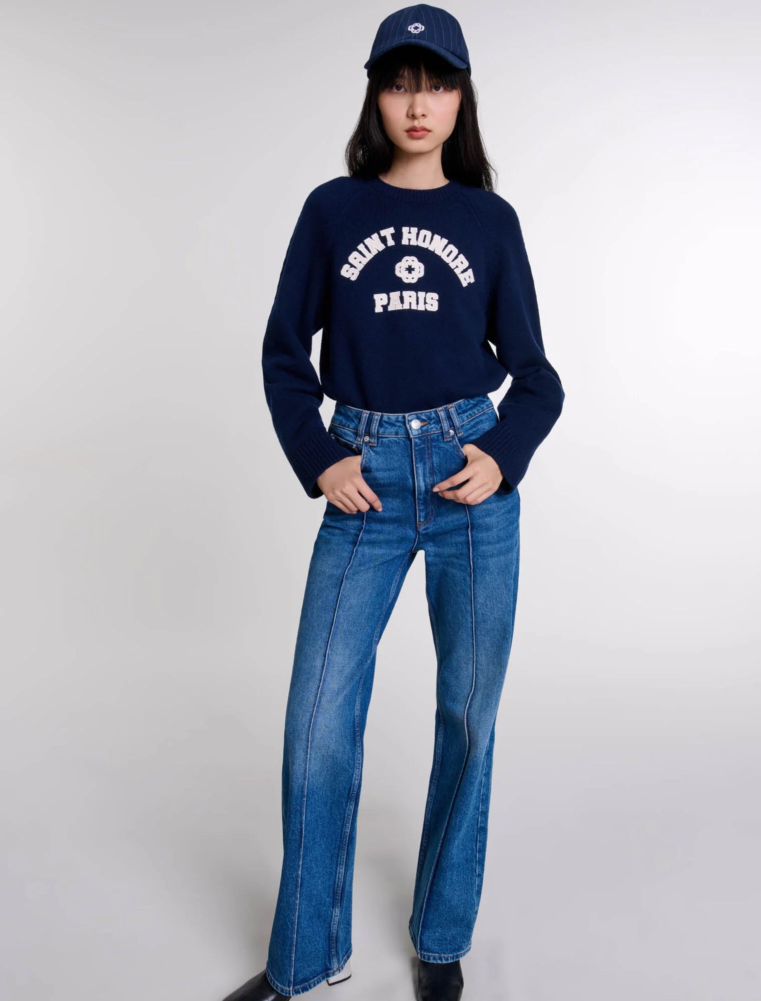 Blue  -Straight-leg jeans