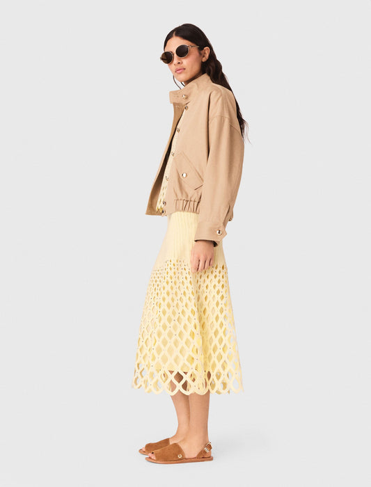 تنورة كروشيه ببطانة قابلة للإزالة