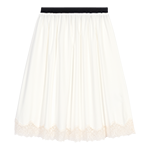 Tailored shorts with lurex White