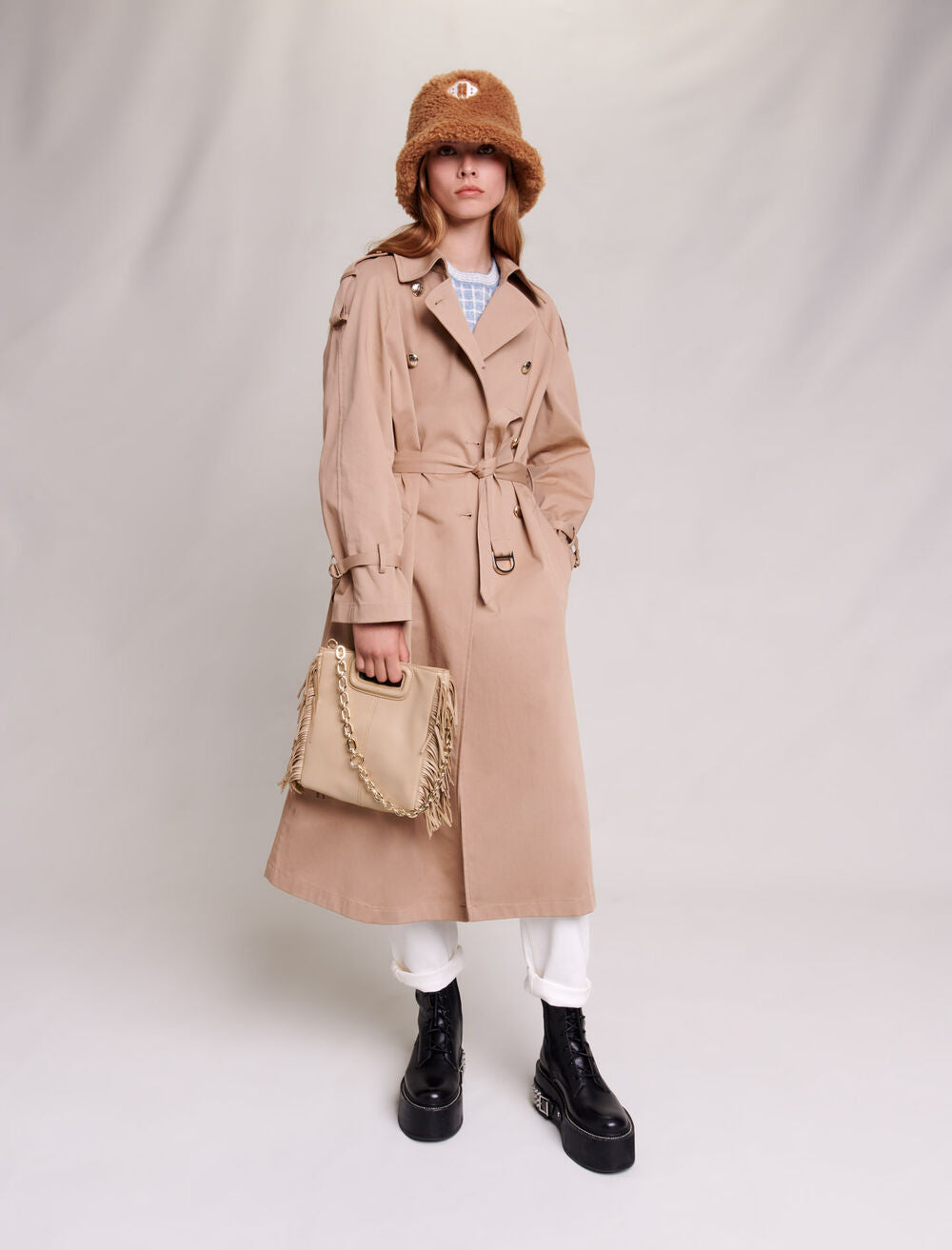 Beige-featured-Oversized trench coat
