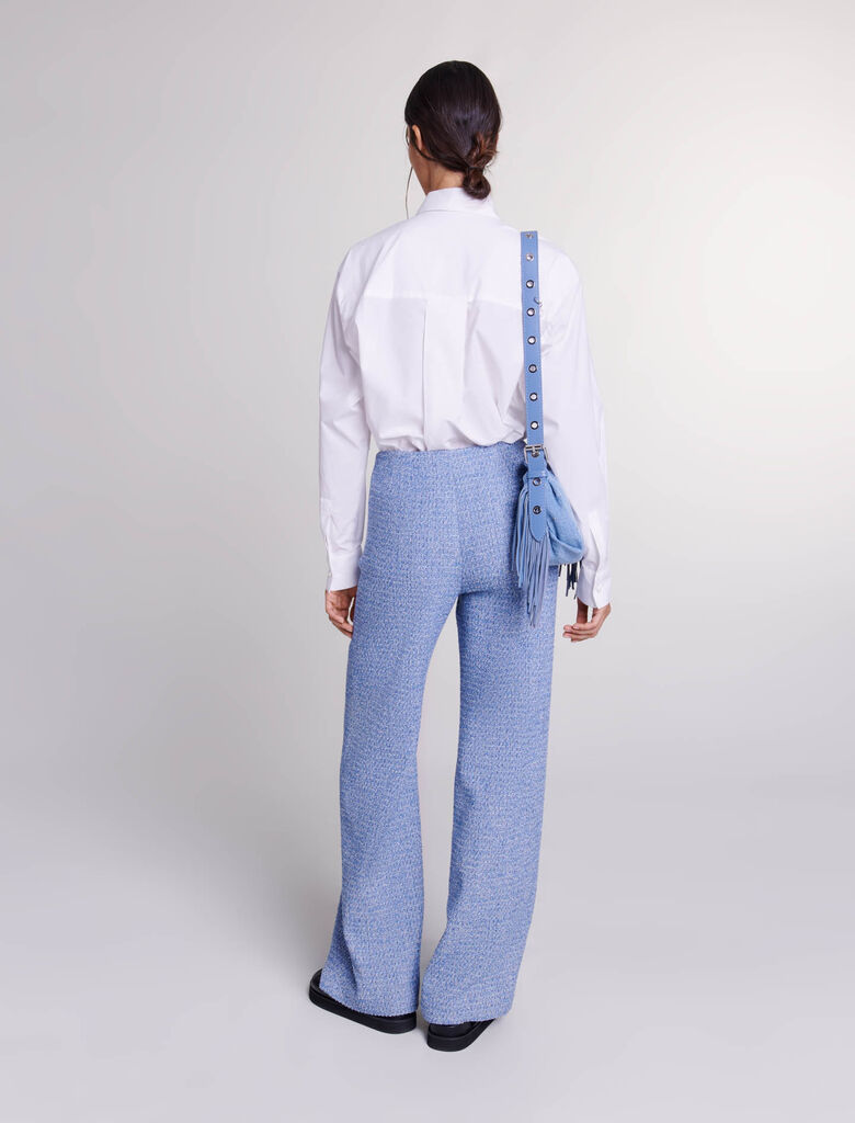 Blue-Tweed trousers