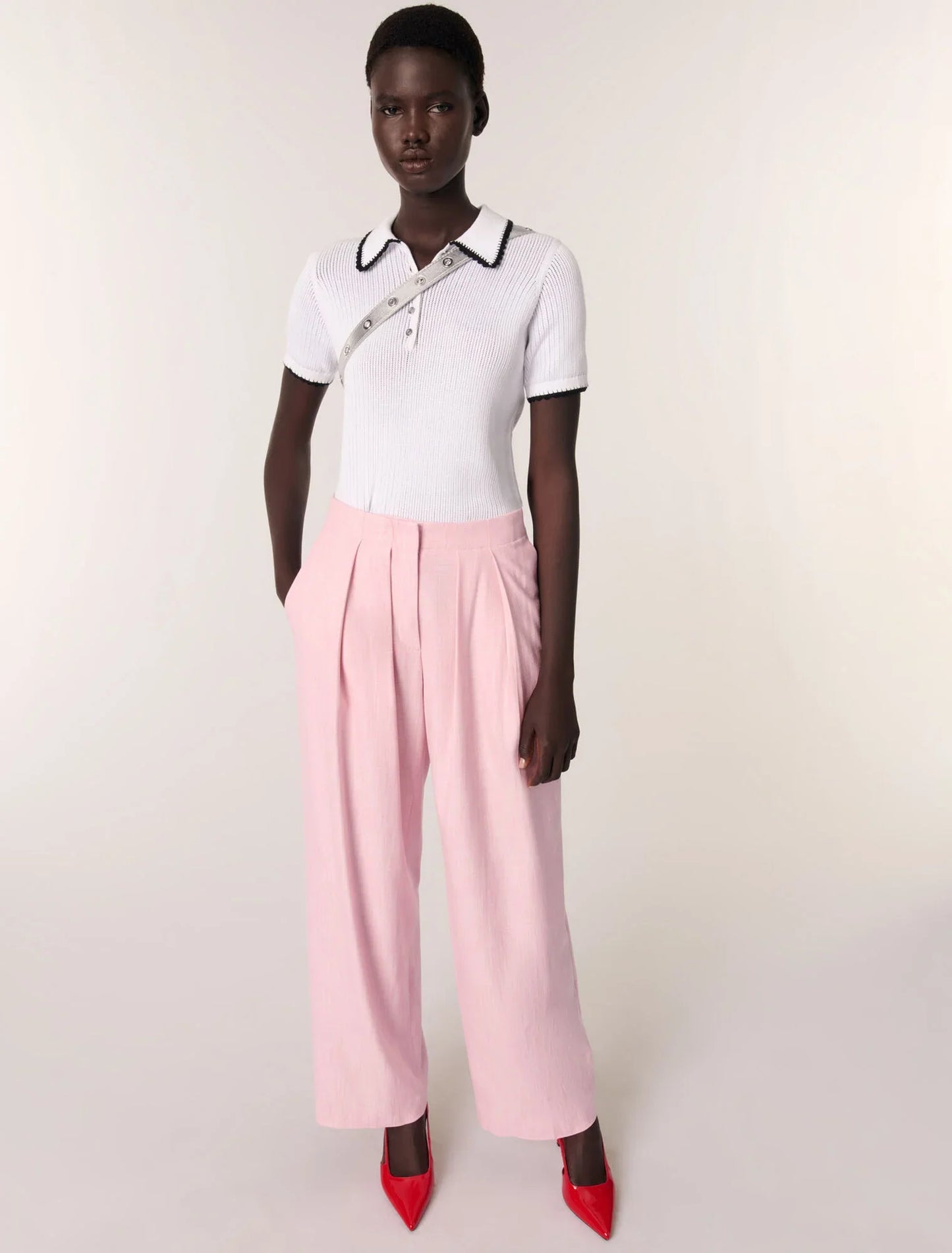 Pink-Suit trousers