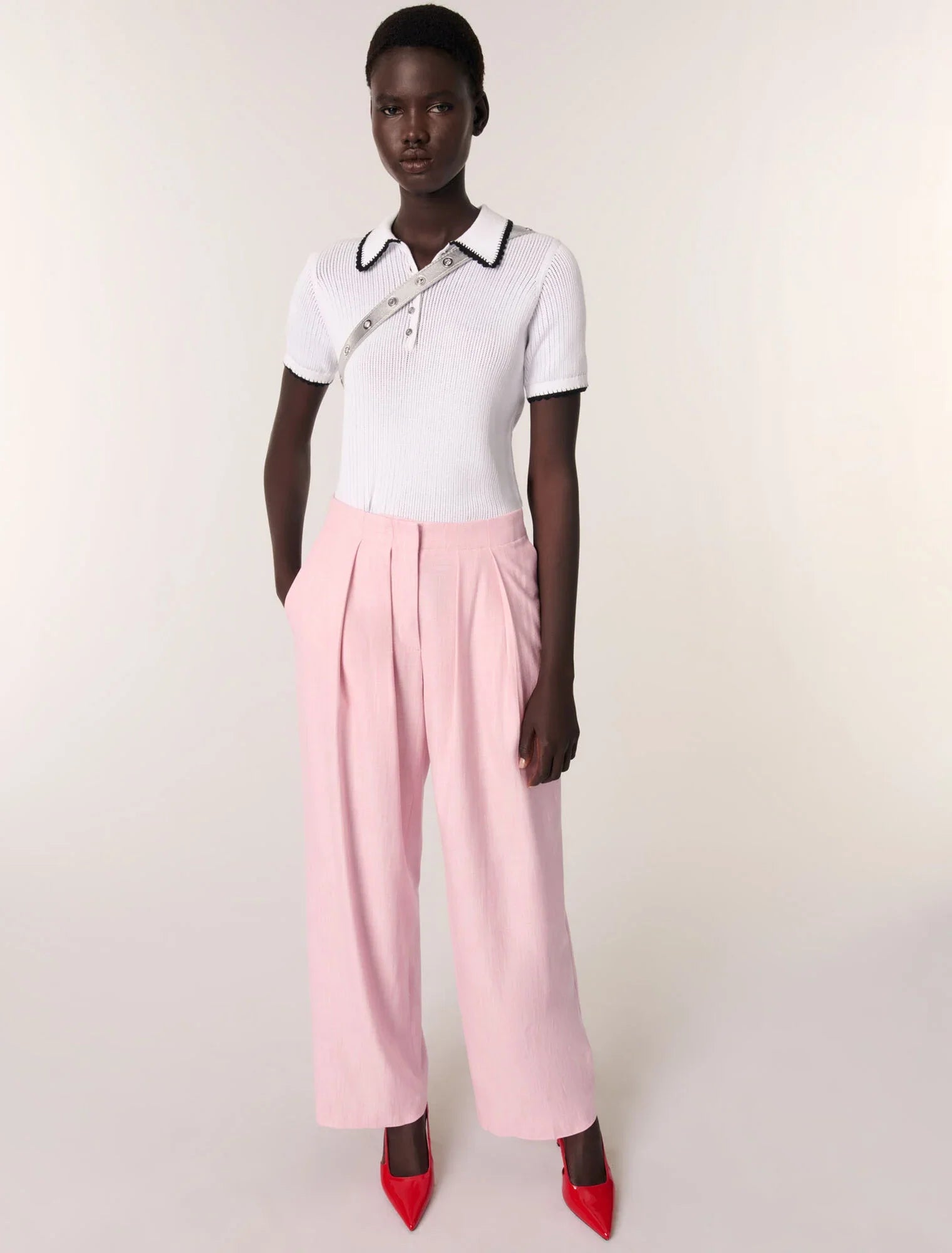 Pink-Suit trousers