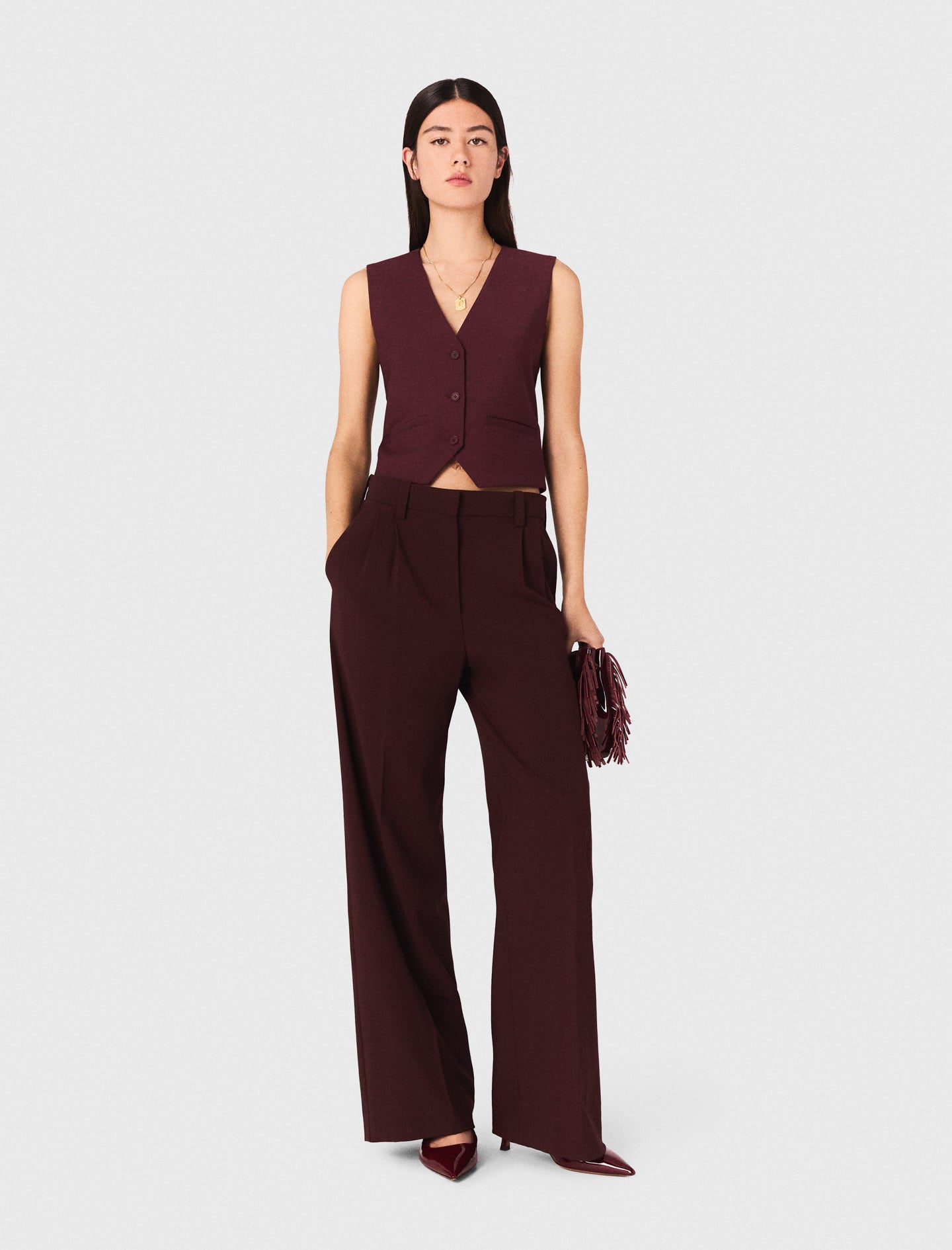 Suit trousers Burgundy