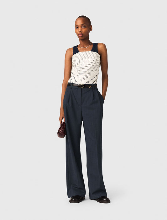 Striped suit trousers NAVY