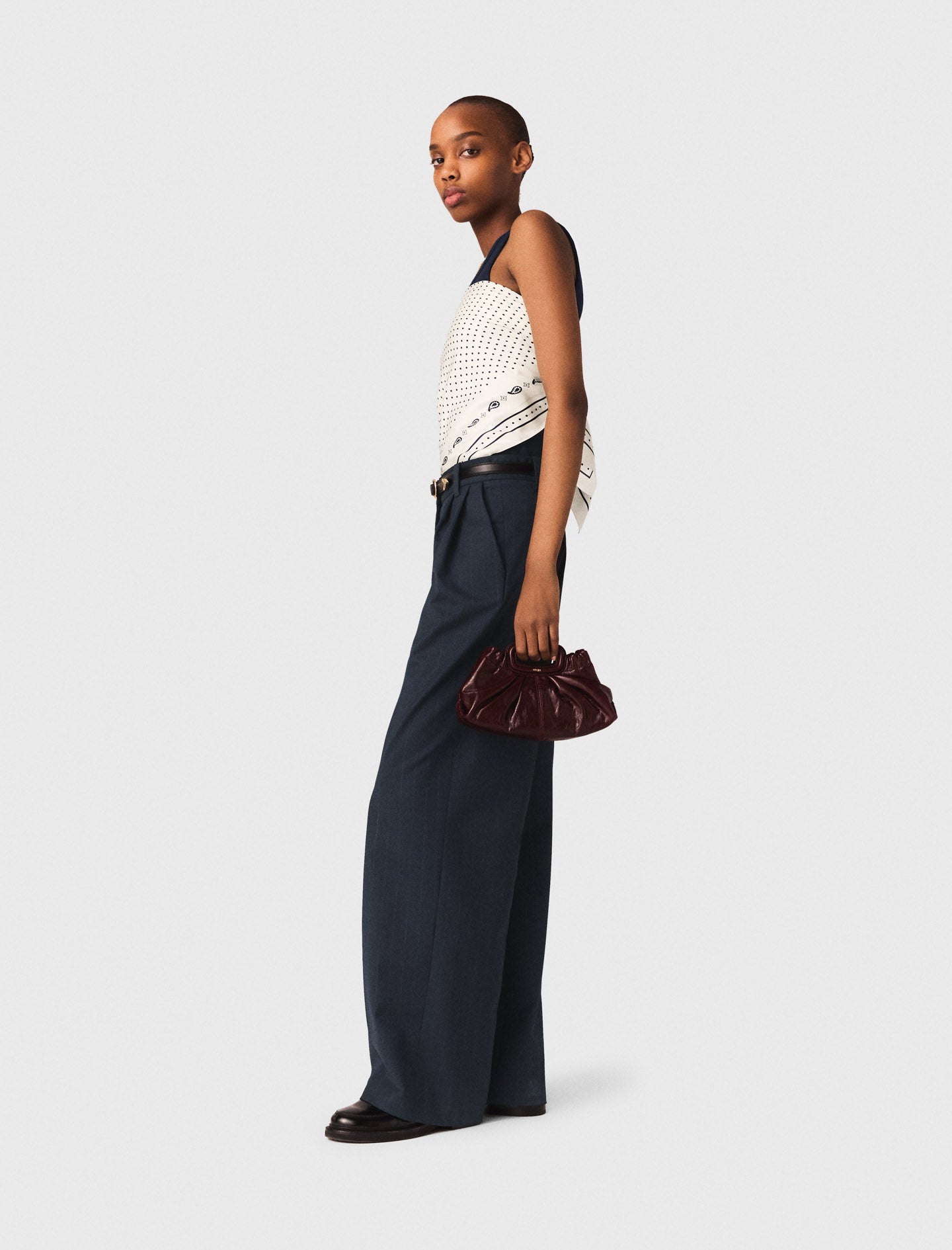 Striped suit trousers NAVY