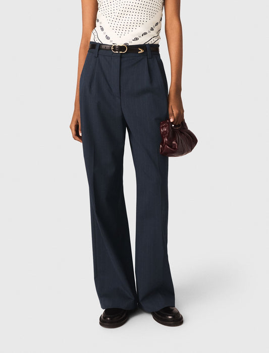 Striped suit trousers NAVY