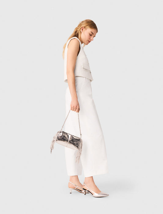Balloon Suit Trousers White