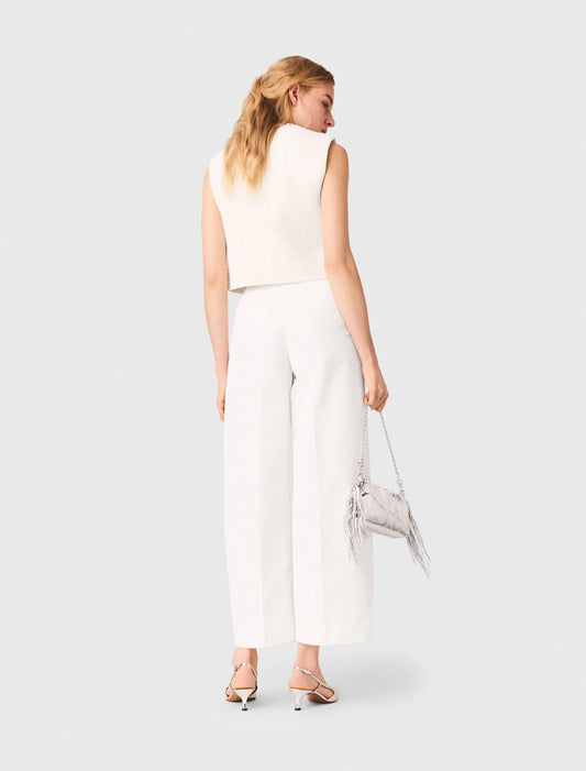 Balloon Suit Trousers White