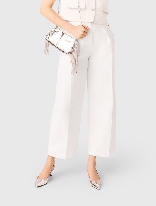 Balloon Suit Trousers White