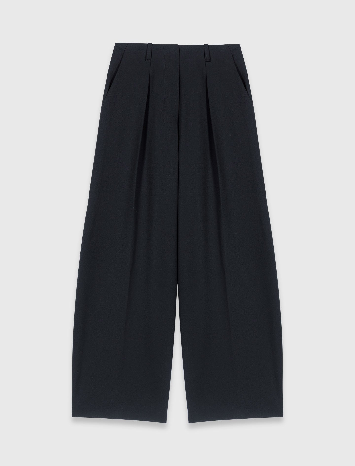 Balloon Suit Trousers BLACK