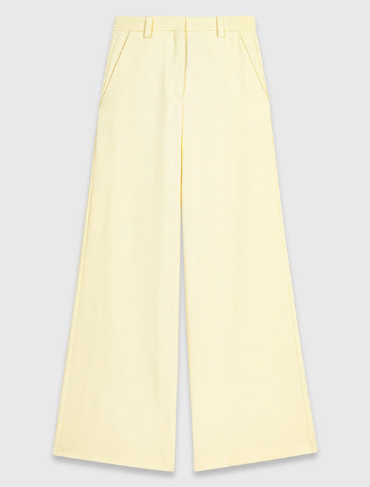 Suit Trousers Pale Yellow