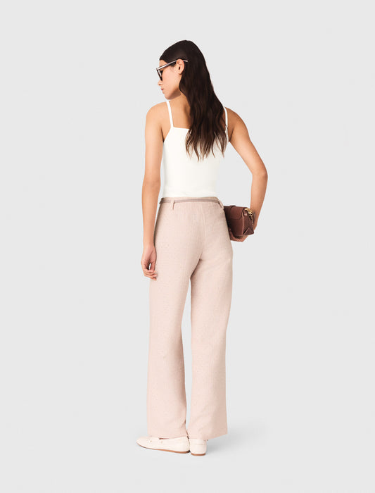 Tweed Trousers Pink