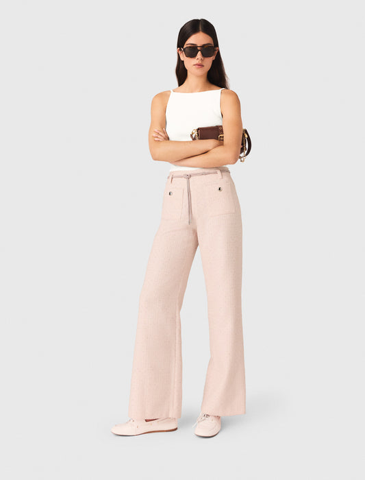 Tweed Trousers Pink