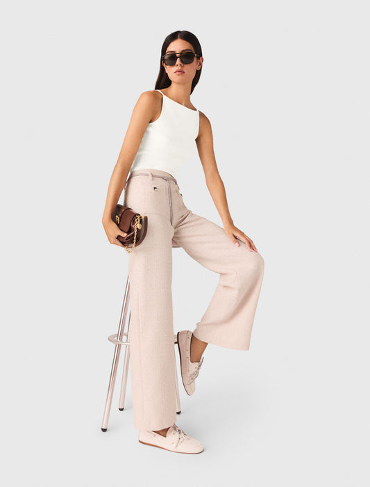 Tweed Trousers Pink
