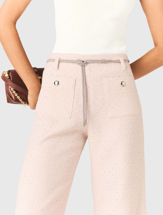 Tweed Trousers Pink