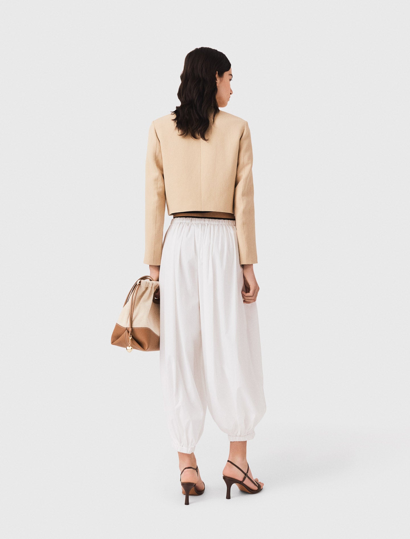 Sourel cotton trousers White