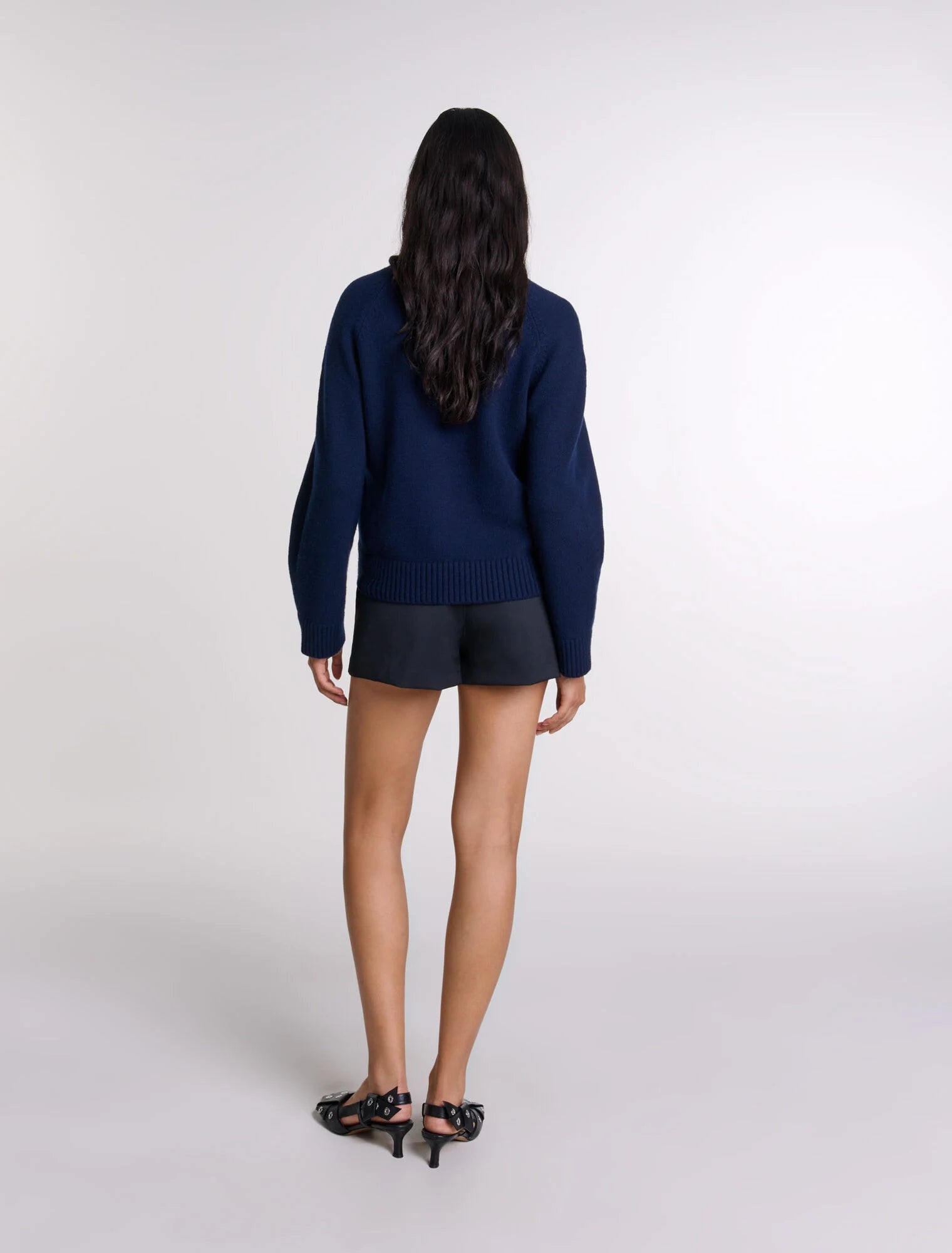 Navy-Wool-blend jumper