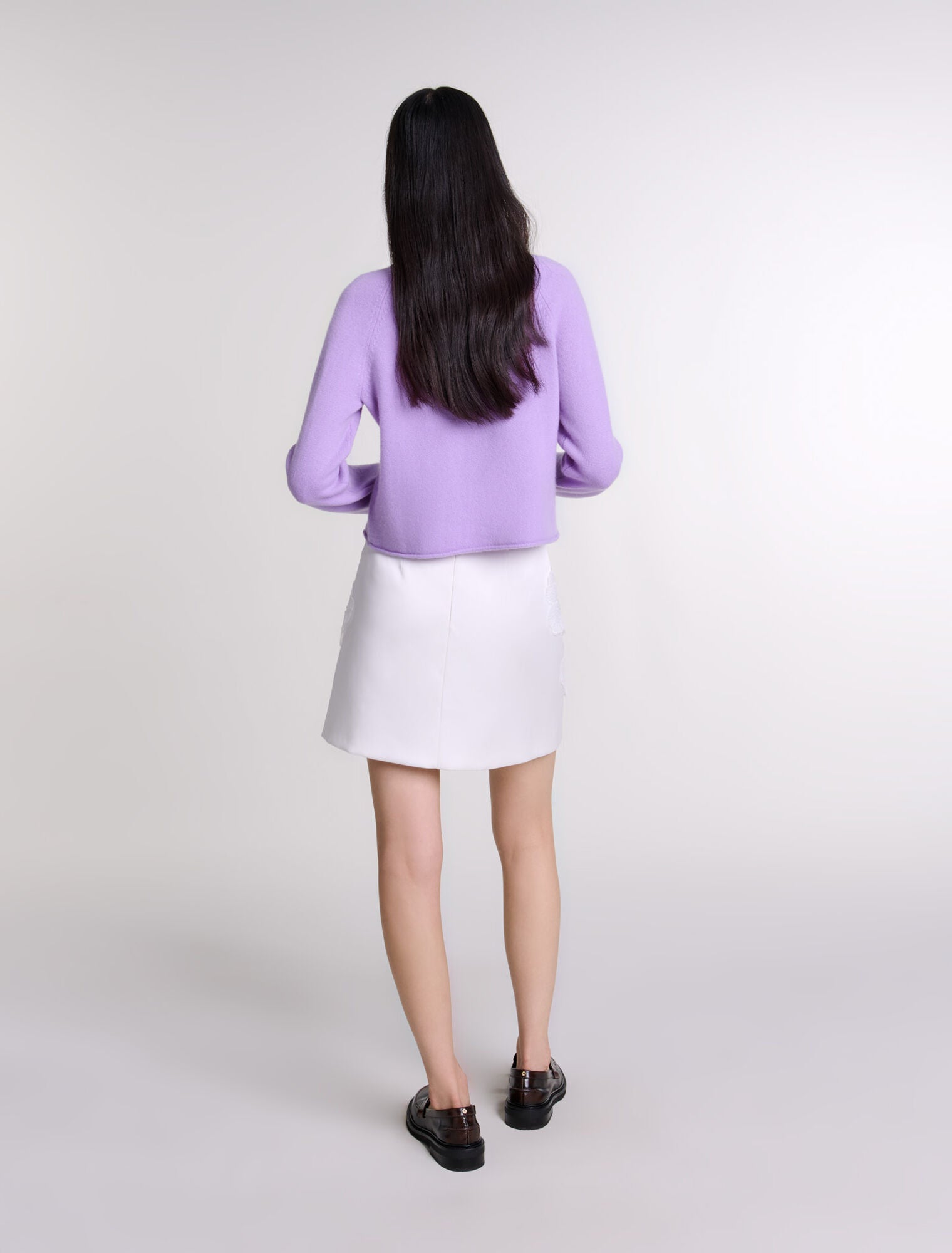 Parma Violet-Short cashmere jumper