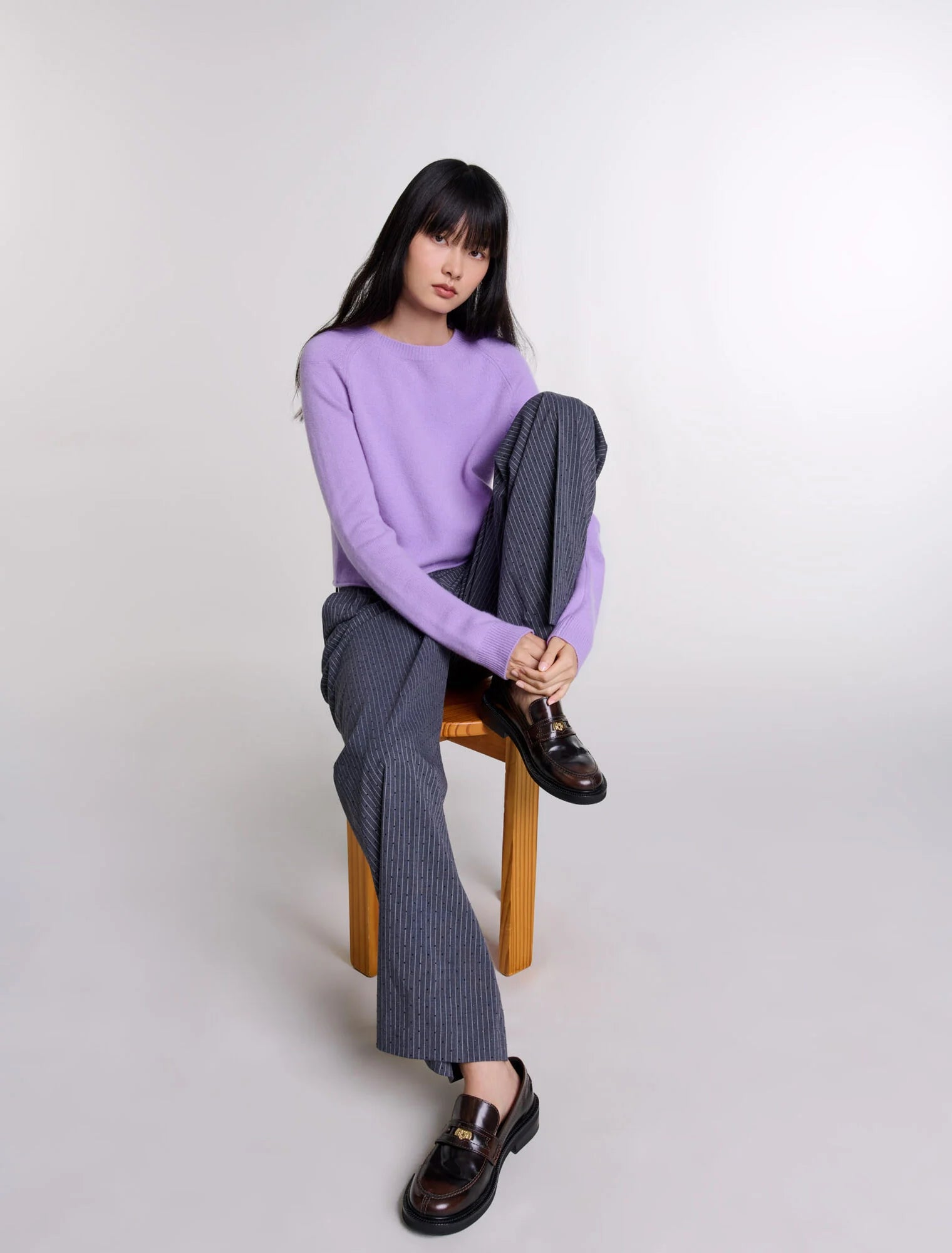 Parma Violet-Short cashmere jumper