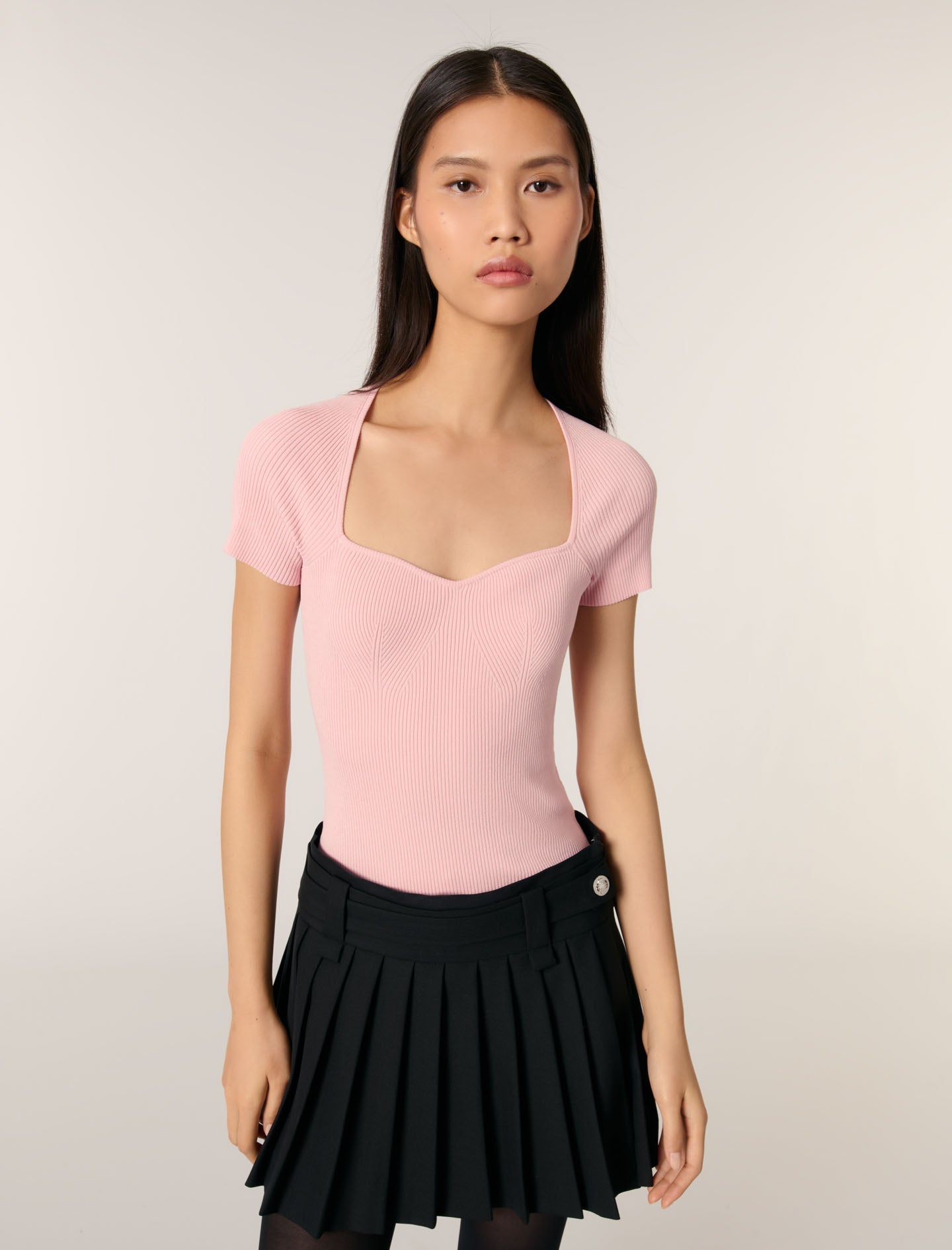 Blue Sky Fine Ribbed T-shirt