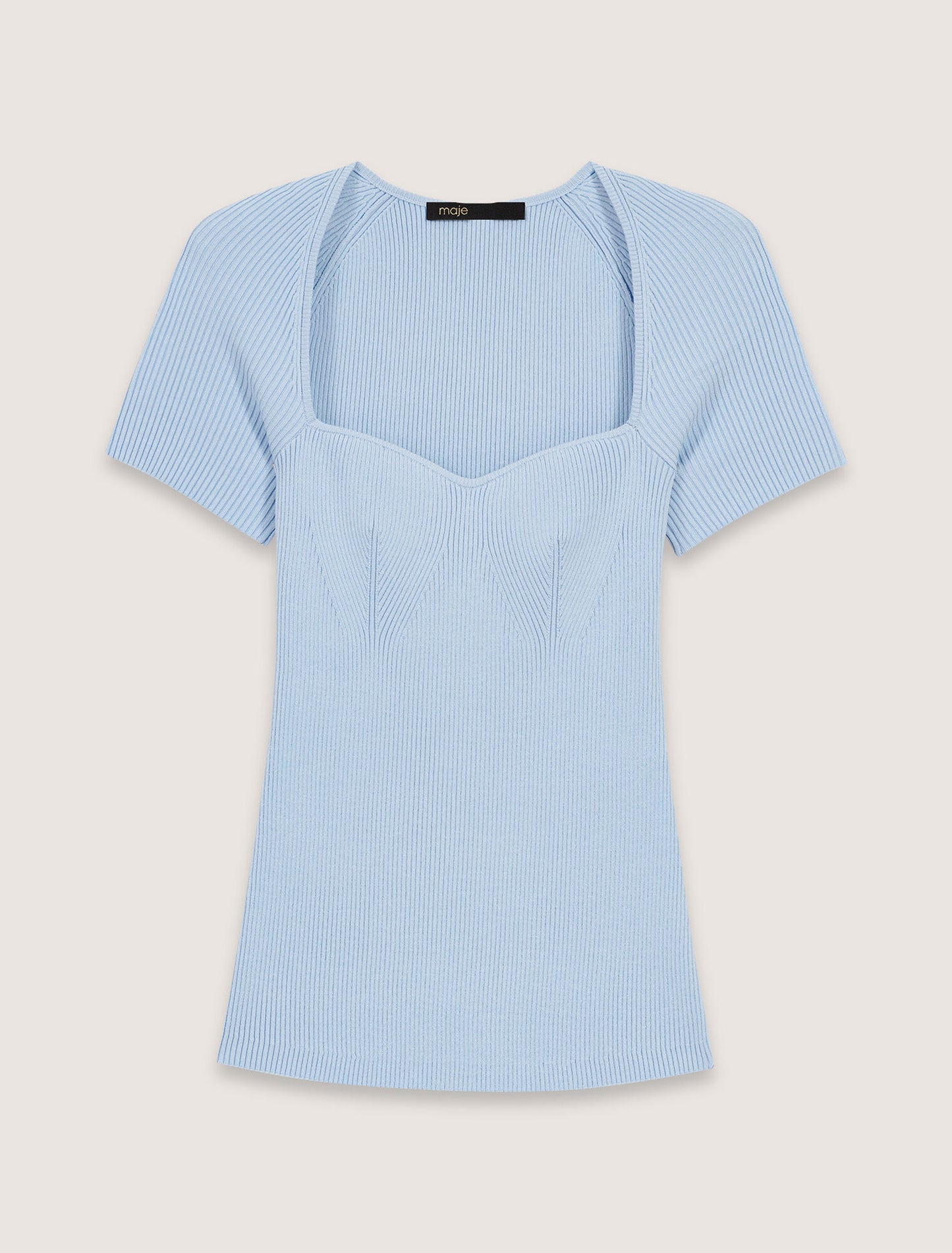 Fine ribbed t-shirt
