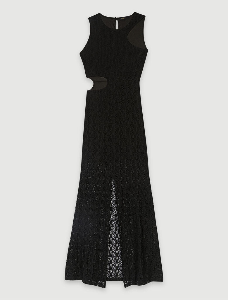 Black-Lace maxi dress