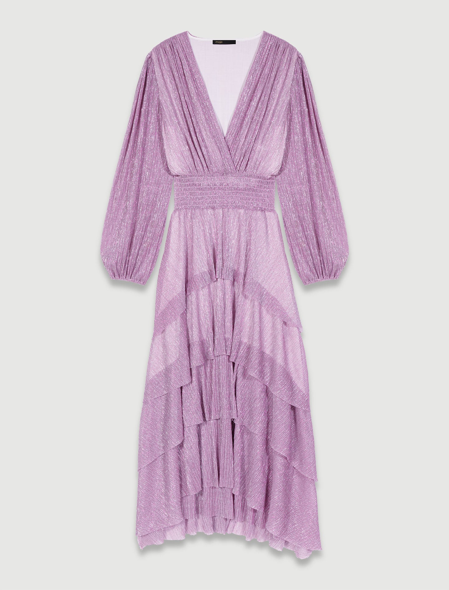Purple  Tiered maxi dress