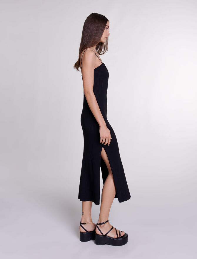 Black Knit maxi dress