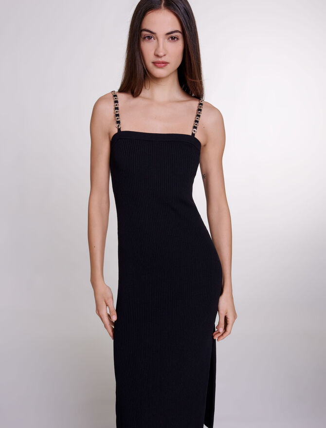 Black Knit maxi dress