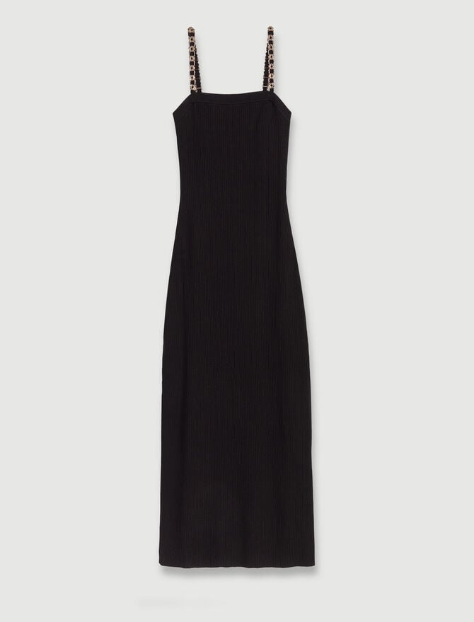 Black Knit maxi dress