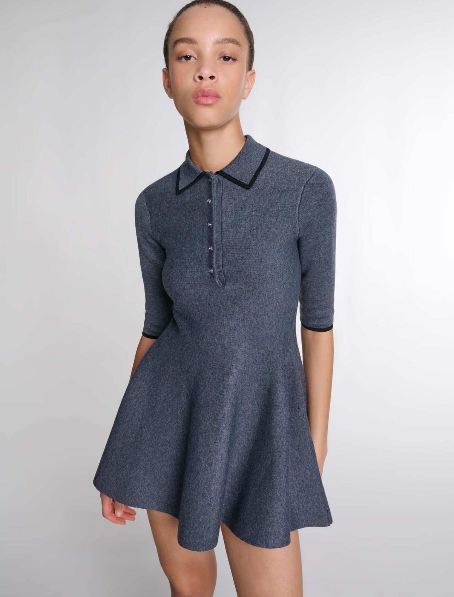 Shop Short Knit Dress for Women Online Maje KSA