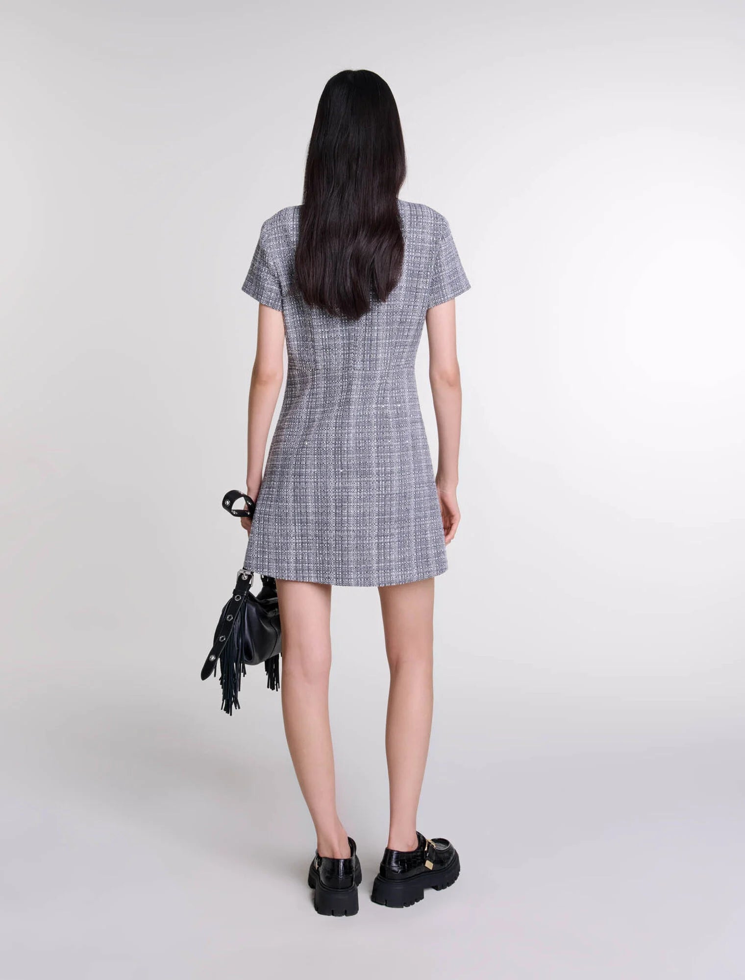 Grey-Tweed dress