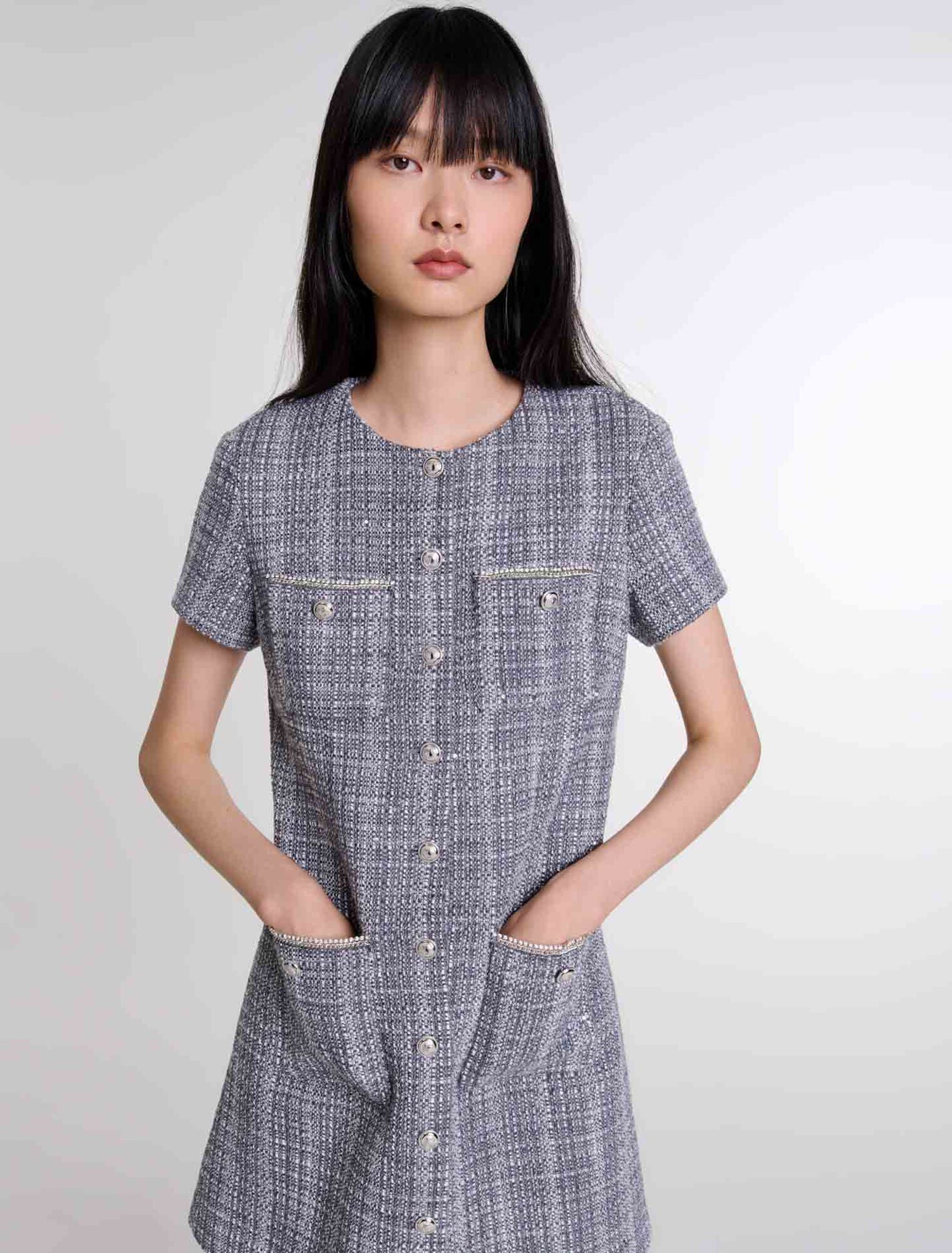 Grey-Tweed dress