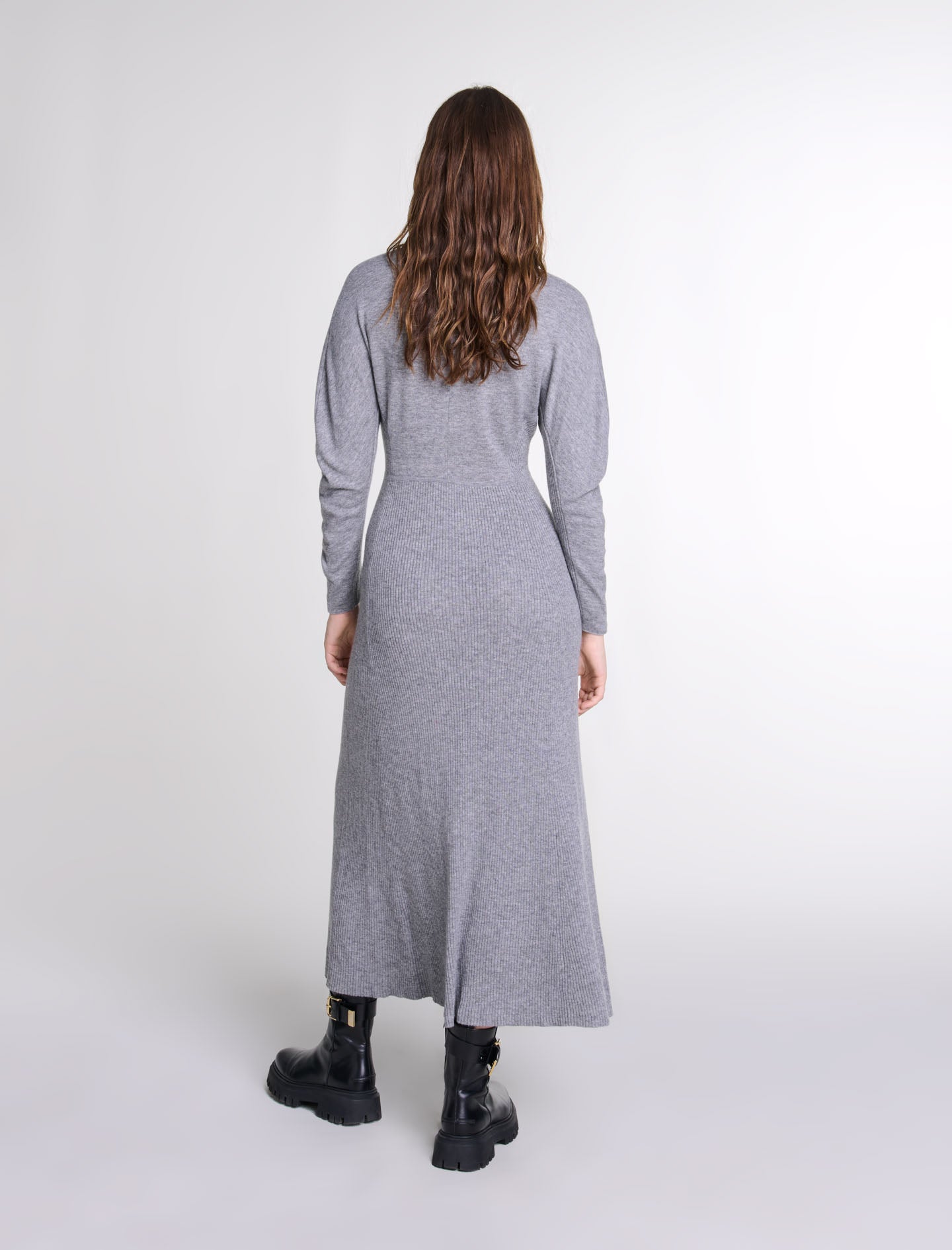Grey   Knit maxi dress