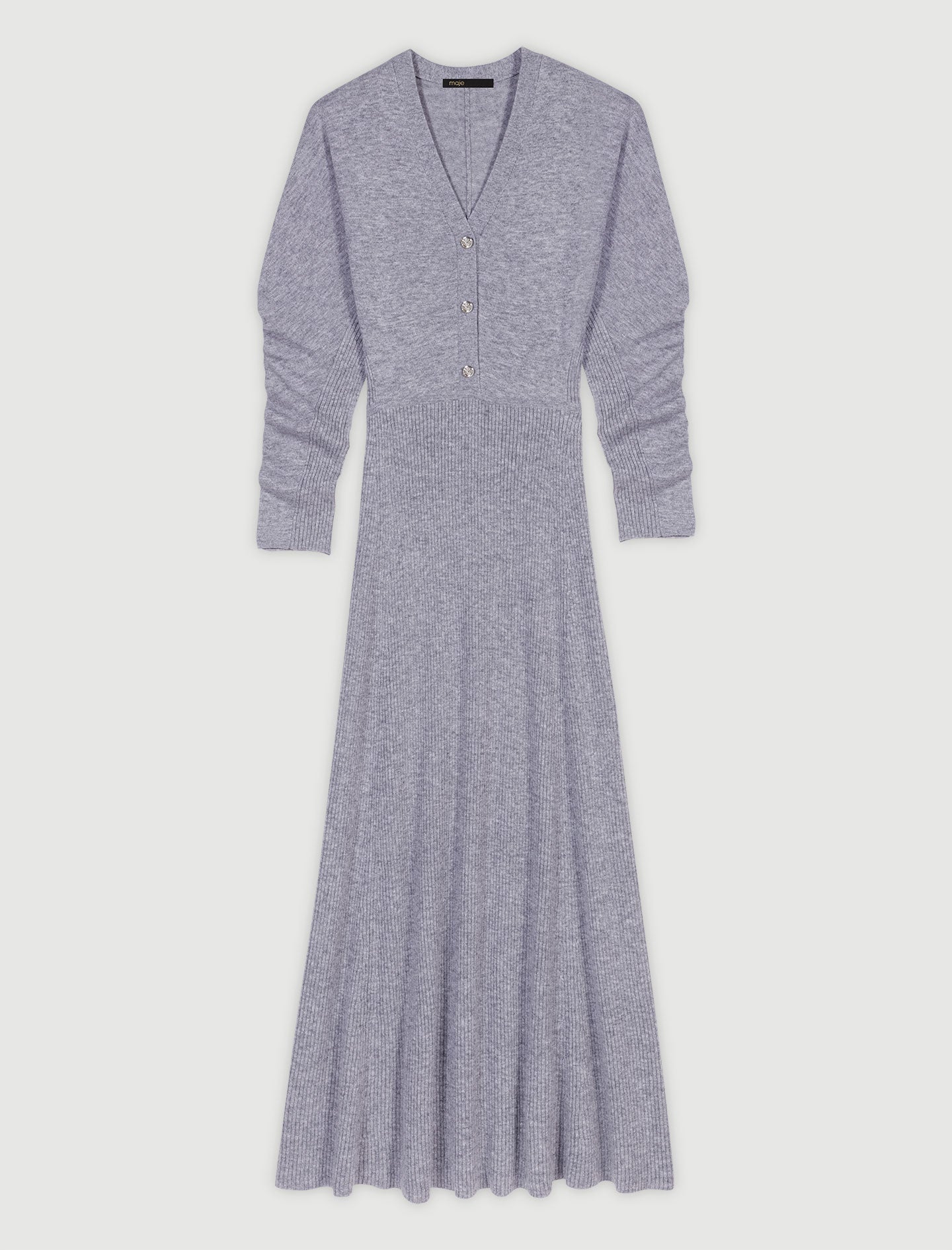 Grey   Knit maxi dress