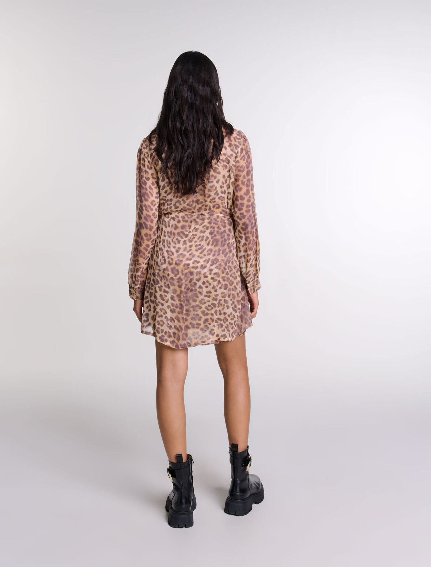 Black-Short Smocked Dress