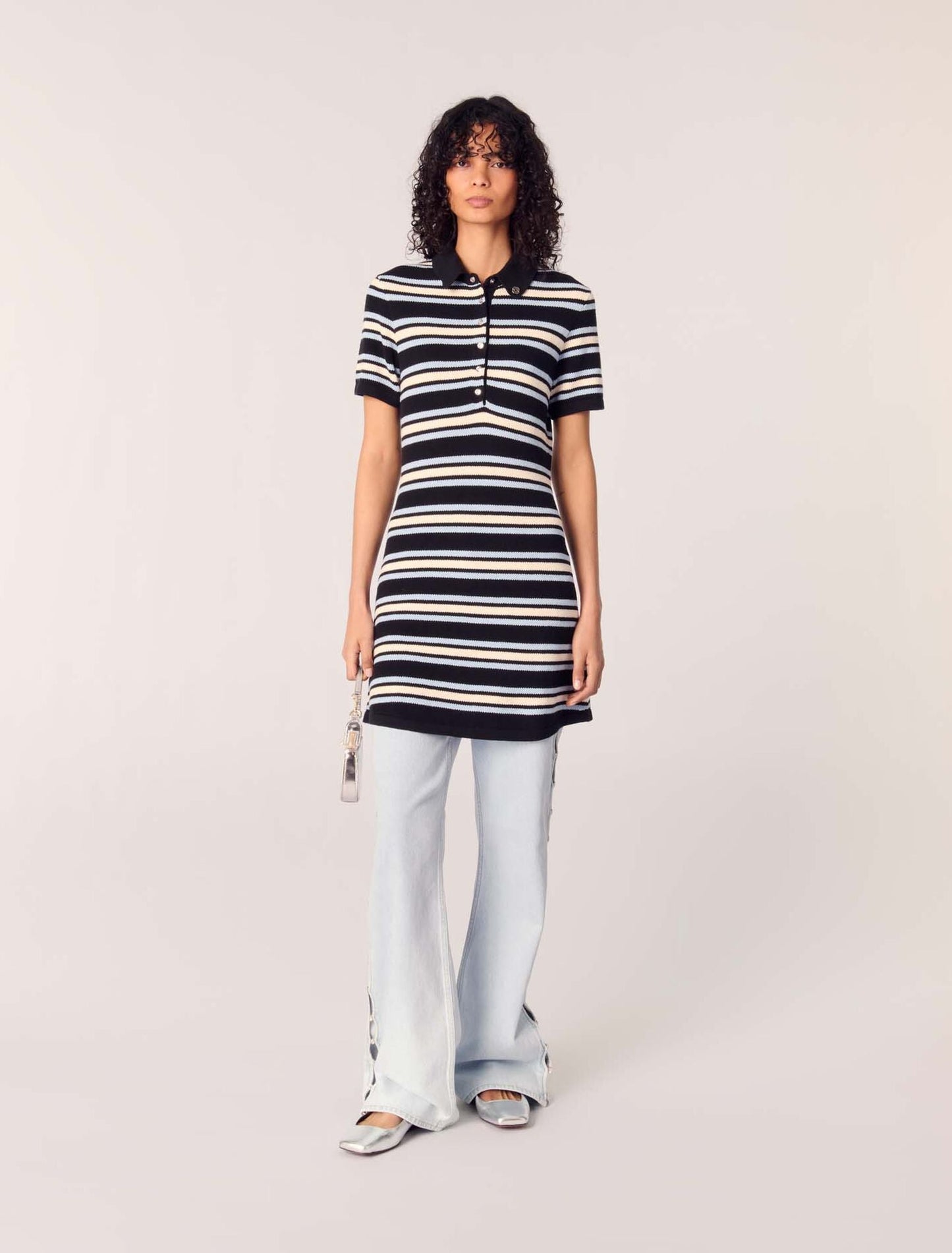 Navy Stripes-featured-Knit Mini Dress