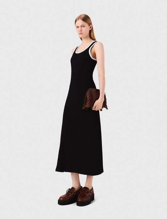 Jersey tank dress Black