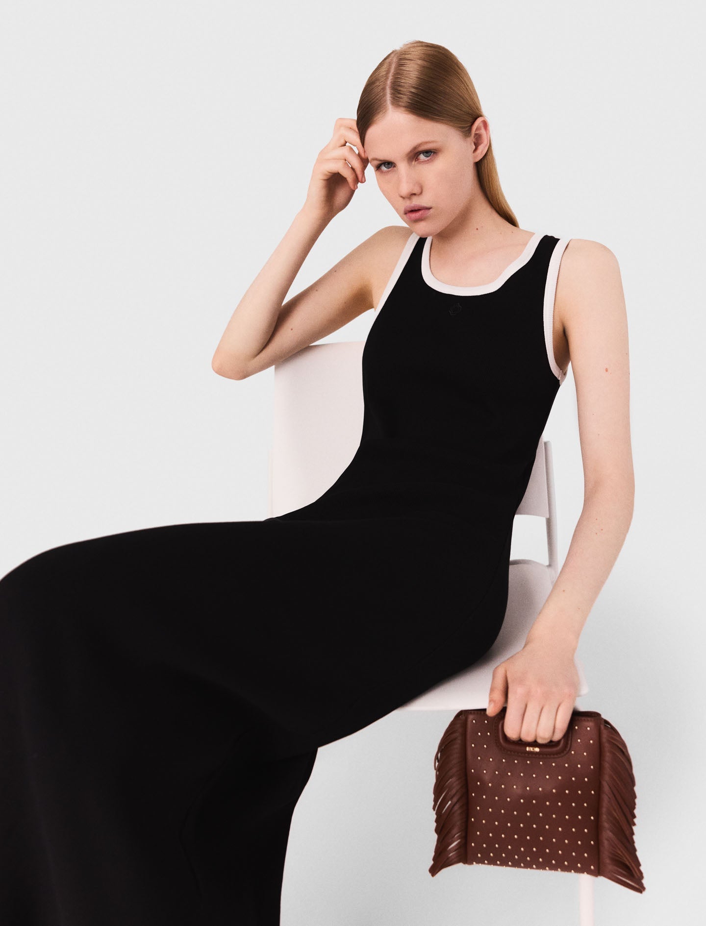 black jersey tank dress Compact Jersey Tank Dress