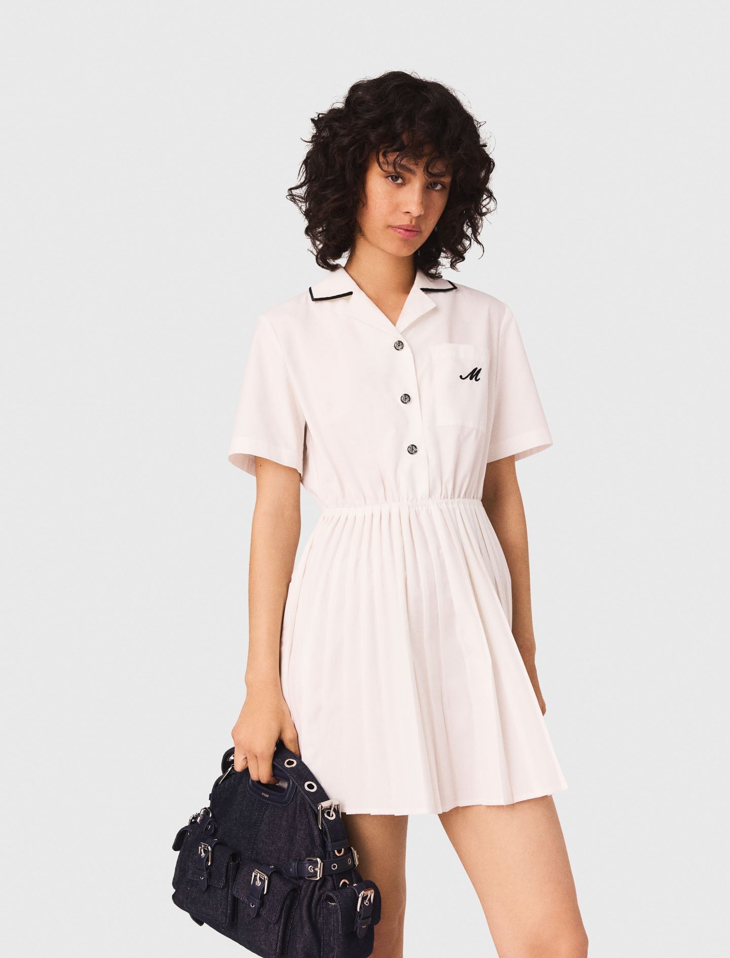 Short sleeve shirt dress