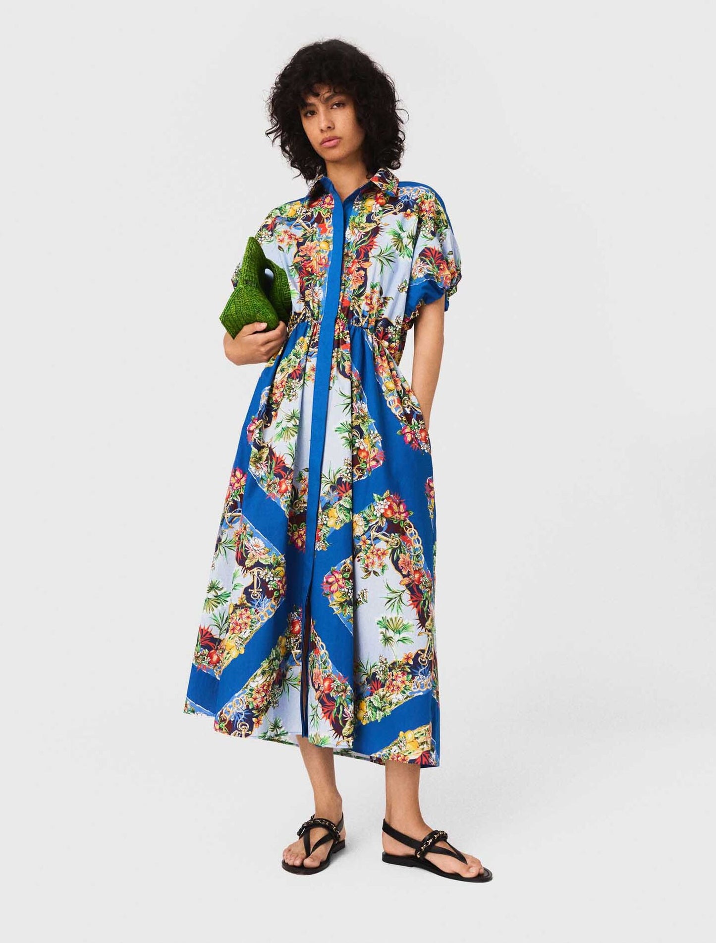 Multicolor Floral Print featured Patterned maxi dress