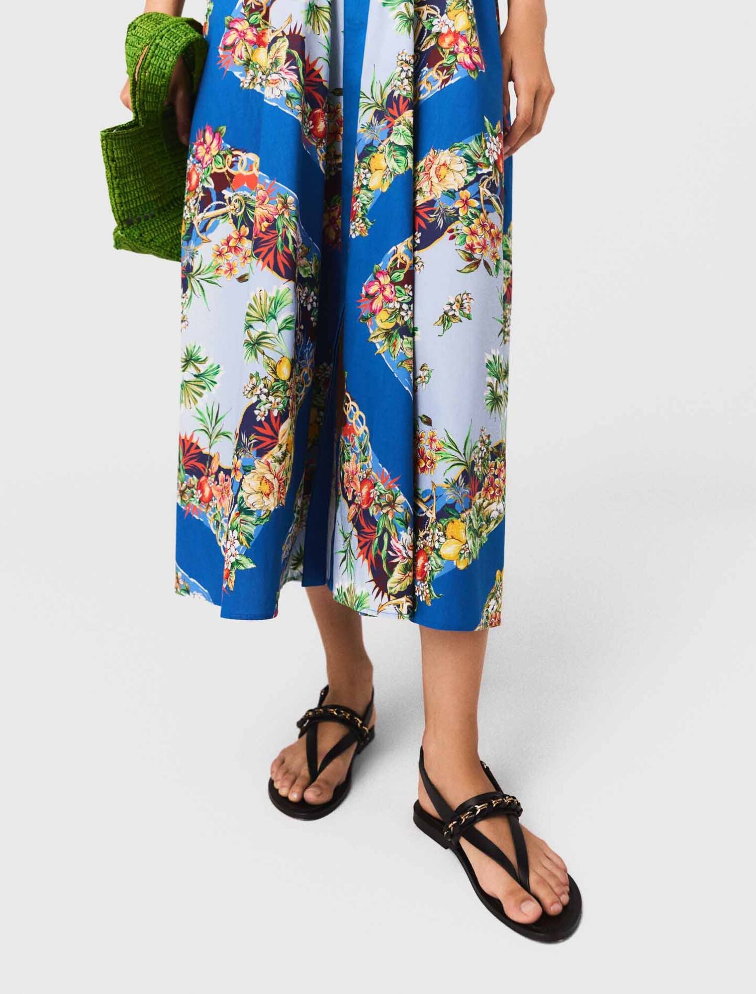 Multicolor Floral Print Patterned maxi dress